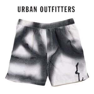 UO Urban Outfitters Graffiti Print 5” Swim Trunks Shorts NEW M L XL